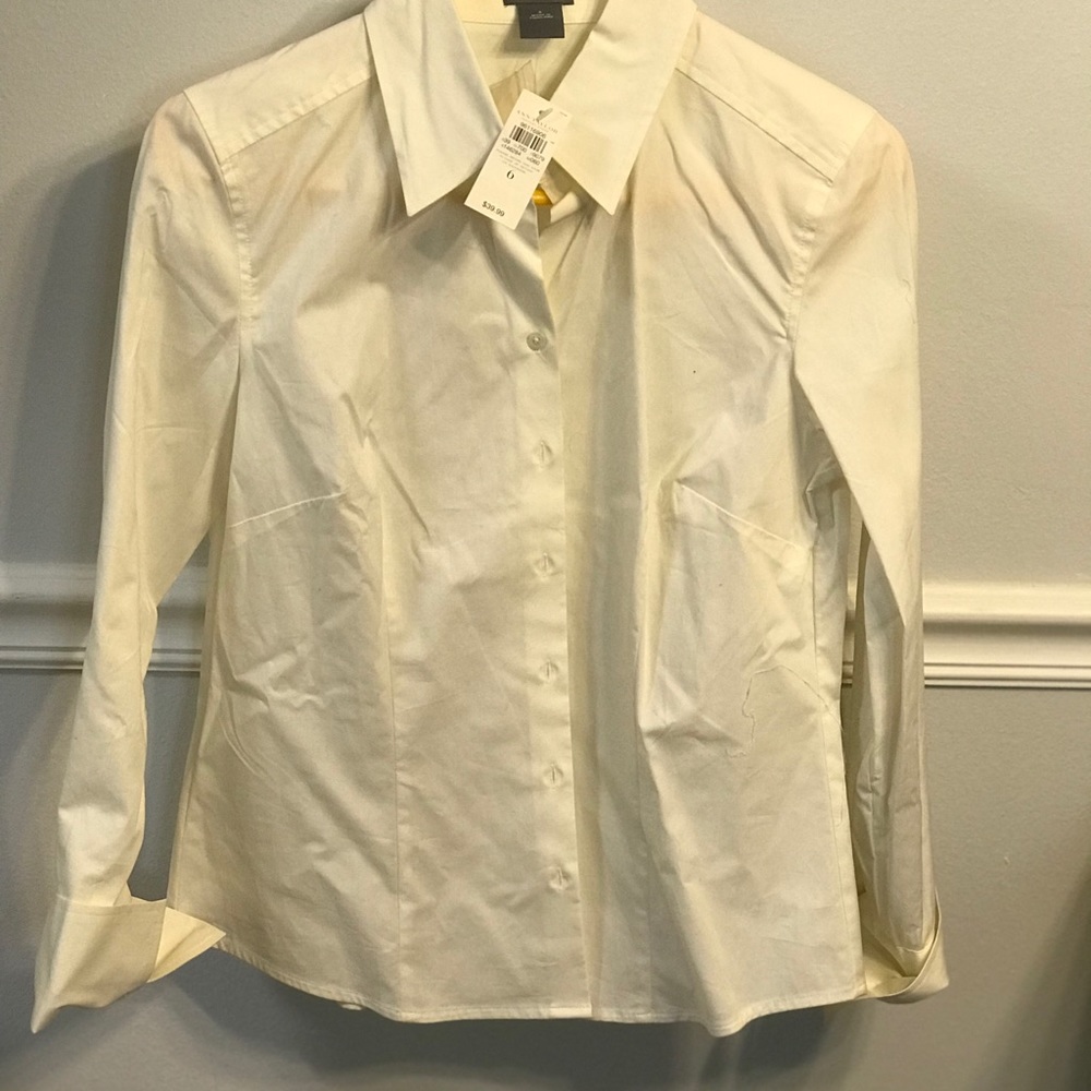 Ann Taylor cream blouse
